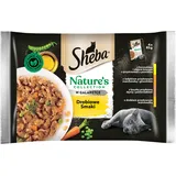 Sheba Nature’s Collection Geflügelgeschmack – komplettes Nassfutter für ausgewachsene Katzen in Gelee 13 x (4x85g)
