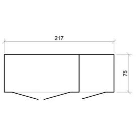 TIMBELA Mülltonnenbox M981A 217 x 159 cm grau
