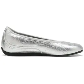 Puma Damen Catch Metallic Whisper Ballerinas 40, Silver Black Metallic - 40 EU