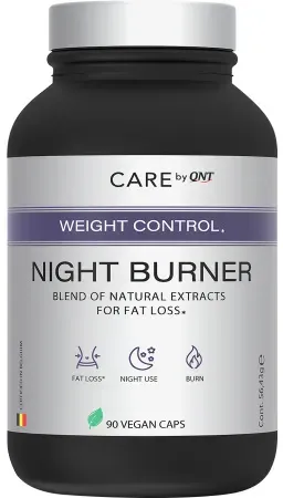 QNT Care Night Burner Gewichtskontrolle Nahrungsergänzungsmittel Vegan 90 Kapseln