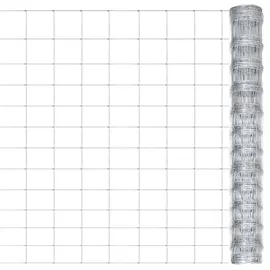 vidaXL Gartenzaun 50 x 125 cm Silber/Verzinkt