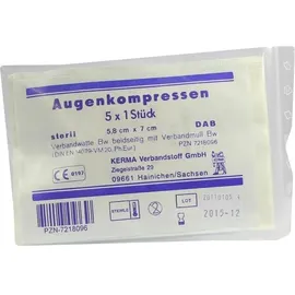 KERMA Verbandstoff GmbH Augenkompressen 5,8 x 7 cm