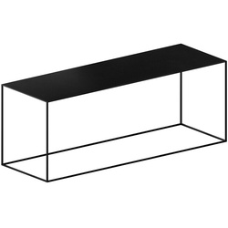 Beistelltisch Slim Irony Low Table Zeus schwarz, Designer Maurizio Peregalli, 46x124x41 cm