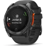 Garmin fenix 8 AMOLED 51 mm schwarz / schiefergrau mit QuickFit Silikon-Armband 26 mm