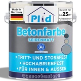 plid Premium Betonfarbe Bodenbeschichtung Bodenfarbe Sockelfarbe Silbergrau