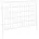 vidaXL Zaun-Set 75 x 50 cm Silber/Stahl