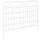 vidaXL Zaun-Set 75 x 50 cm Silber/Stahl