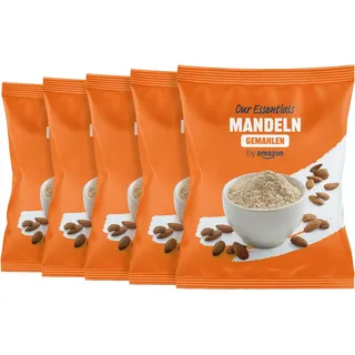 by Amazon Gemahlene Mandeln, 1000g, 5 Packungen mit 200g