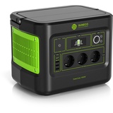 SOLARCUBE Tragbare Powerstation | 896Wh MaxAkku | LiFePO4-Batterie | bis zu 2000W Spitzenleistung | 3000+ Ladezyklen | 230V Steckdose | USB-C | Balkonkraftwerk | Solargenerator & Stromspeicher