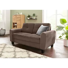 sit&more 2-Sitzer SIT & MORE "Varese", braun (schoko), B:174cm H:91cm T:90cm, Luxus-Microfaser ALTARA NUBUCK (100% Polyester);Luxus-Microfaser (100% Polyester), Sofas, inklusive Federkern
