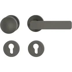 Griffwerk Wechselgarnitur MINIMAL MODERN SIEGER DESIGN DIN Rechts Kaschmirgrau