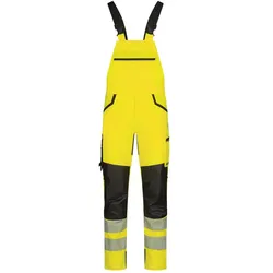 Warnschutz Stretch Latzhose - 24 - gelb/schwarz
