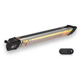 Mo-El Iris RC Infrarotstrahler 1,8 kW grau/silber