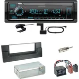 Kenwood KMM-BT508DAB Bluetooth DAB USB Einbauset für BMW 5er E39 bis 09/2000