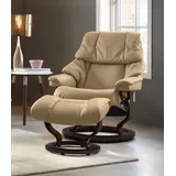 Stressless Stressless® Relaxsessel »Reno«, mit Classic Base, Größe S, M & L, Gestell Braun beige