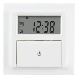 Sygonix Unterputz-Timer digital Wochenprogramm 1800 W Weiß
