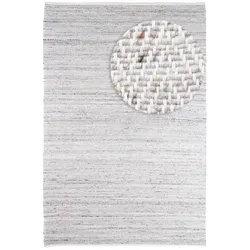 Wollteppich MORGENLAND "Dream - hellblau", silber, B:150cm H:7mm L:200cm, Polyethylenterephthalat (PET), Teppiche