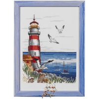 Permin Scandinavian Art Needlework Permin Stickpackung Stickbild Leuchtturm, gezählter