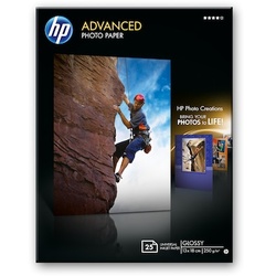 HP Q8696A Advanced Fotopapier hochglänzend, 25 Blatt, 13 x 18 cm, 250 g/qm