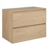 Rodan Waschbeckenunterschrank 80 x 62 x 46 cm Eiche Hell
