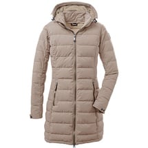 KILLTEC Damen Gw 13 Wmn Qltd Prk Funktionsparka/Steppparka Mit Abzippbarer Kapuze, Hellbeige, 38 EU