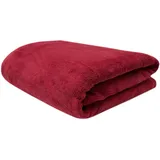ZOLLNER Kuscheldecke,, 150x200 cm, rot Weinrot, - Rot