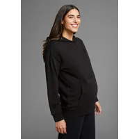 NEUN MONATE Umstandssweatshirt in schwarz | Gr.: 36/38,