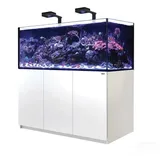 Red Sea REEFER 625 Deluxe (G2 - Modelljahr 2022) 2 x ReefLed 160 Meerwasseraquarium mit Unterschrank weiß