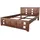MASSIVMOEBEL24.DE Bett Akazie 180x200x90 nougat lackiert Oxford 253