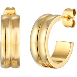 Elli Creolen goldfarben 375 Ohrstecker