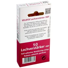 Veloflex Lochverstärkungsstreifen A4 Gelb/Weiß 50 St.