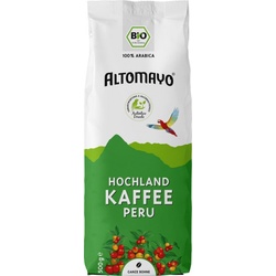 Altomayo Hochland Kaffee ganze Bohne bio 500g