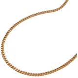 Schmuck Krone Goldkette 1mm Panzerkette aus 585 Rotgold 45cm, Gold 585 goldfarben