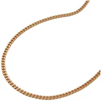 Schmuck Krone Goldkette 1mm Panzerkette aus 585 Rotgold 45cm, Gold 585 goldfarben