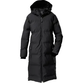 KILLTEC Mädchen Steppmantel/Funktionsmantel in Daunenoptik mit Kapuze KOW 237 GRLS QLTD CT, schwarz, 140,