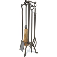 Pilgrim Home and Hearth Craftsman 18018 Set Fireplace Tools by Pilgrim, 31" Tall, Vintage Iron