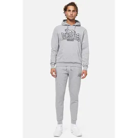 Lonsdale Fochabers Kapuzenpullover - Marl Grey / Black - L