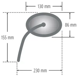 Highsider Rückspiegel Lenker Booster 2 Schwarz (Paar)