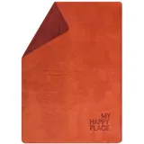 David Fussenegger Savona Kuscheldecke 150 x 200 cm Terracotta/Orange