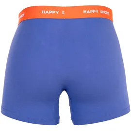 Happy Shorts Boxershorts grau/flieder/schwarz L 3er Pack