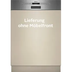 NEFF teilintegrierbarer Geschirrspüler "S145HTS01E", D (A-G), silber (silberfarben), B:59,8cm H:81,5cm T:57,3cm, Geschirrspüler, Aqua Stop: eine NEFF Garantie bei Wasserschäden