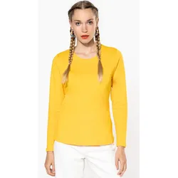 Kariban Damen T-Shirt langarm - yellow - XL