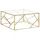 vidaXL Couchtisch Golden Edelstahl 100 x 100 x 19,3 cm