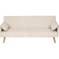 Livetastic Schlafsofa, Creme, Textil, Eiche, Pappel, massiv, Sperrholz, 3-Sitzer, 193x81x92 cm, Liegefunktion, Kinder- & Jugendzimmer, Jugendmöbel, Jugendsofas