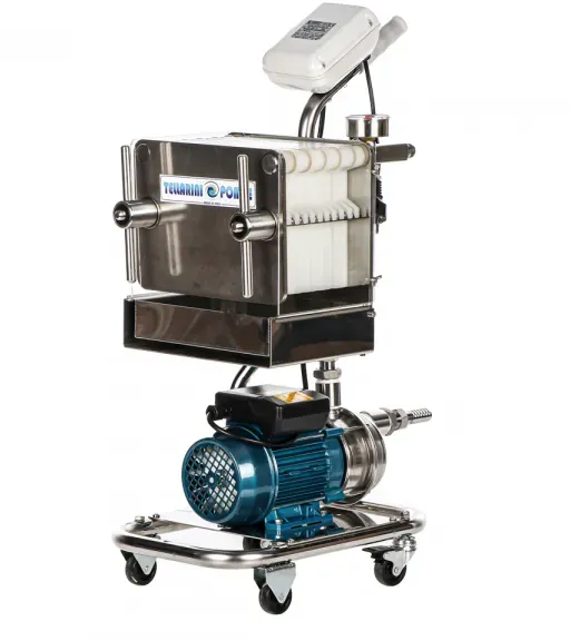 Tellarini CrystalPro Plus 20 - Pumpe aus Edelstahl mit Platten- und Schichtenfilter