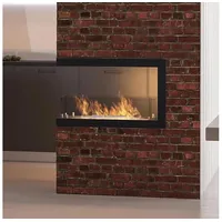 InFire – BIO-Eckkamin 80x50 cm bifazial - Schwarz