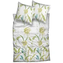 Casatex Ampère Blumen Grün 135 x 200 cm + 80 x 80 cm