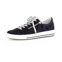 Gabor Sportliche Schnürschuhe für Damen, blau, Größe 38 EU / 5 UK