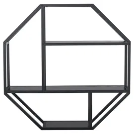 AC Design Wandregal 77 x 77 x 20 cm Schwarz