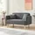 [en.casa] 2-Sitzer Midt 132x70x81 cm Cord Grau
